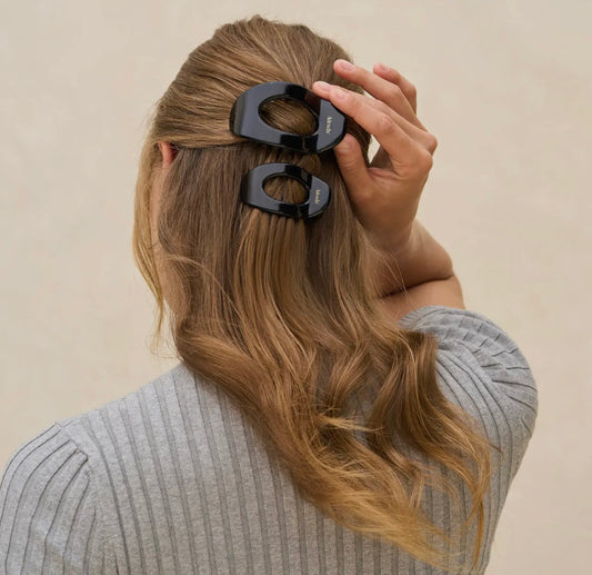 Kitsch Black Flat Cloud Clip - Small