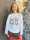 Holiday Christmas Sweater - Holly Jolly