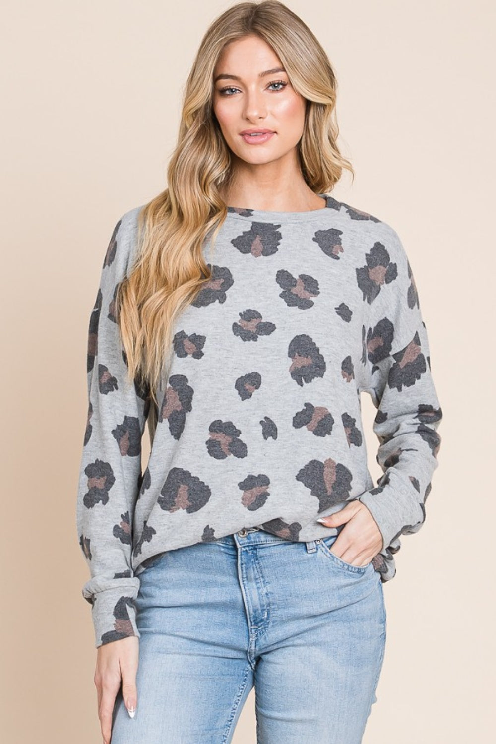 ONLINE ONLY Leopard Drop Shoulder T-Shirt