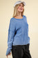 Mineral Washed Exposed Seam Sweater