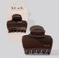 Kitsch Recycled Plastic Puffy Cloud Clip - Chocolate