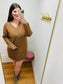 V Neck Sweater Dress