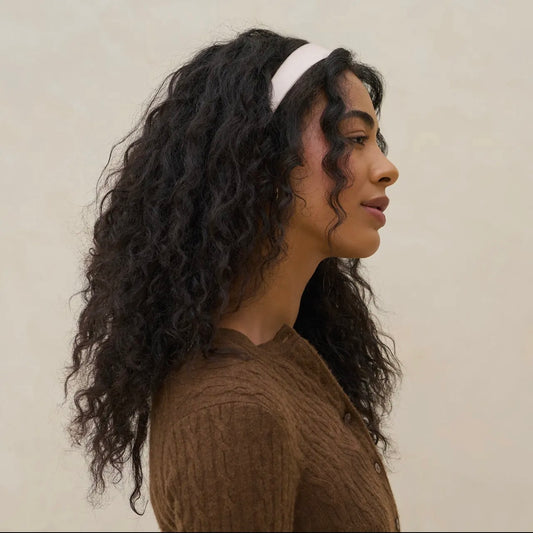 Kitsch Cream & Camel Satin & Velvet Headbands