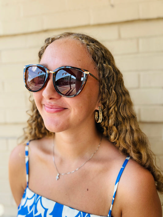 Katie Loxton Sardinia Sunglasses - Brown Tortoiseshell