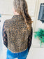Leopard Collard Vest - Camel Mix