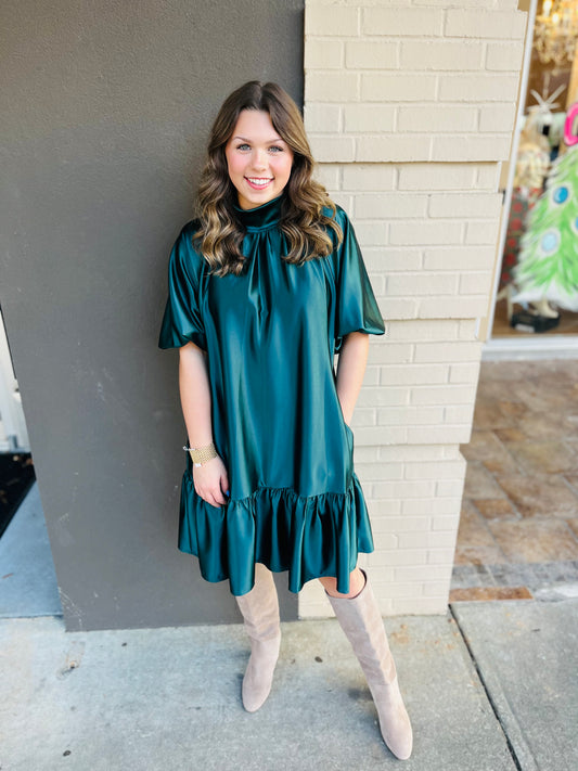 Holiday Dress - Emerald