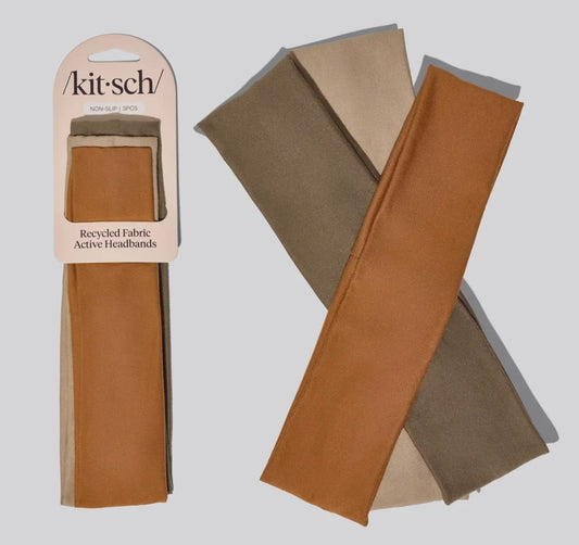 Kitsch Fabric Active Headbands 3pc Set - Sedona