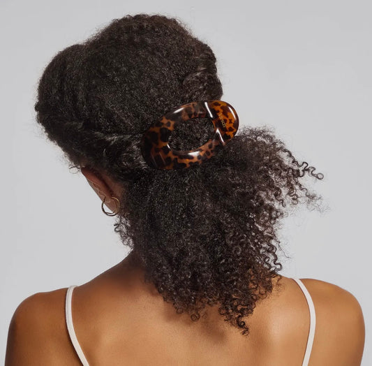 Kitsch Tortoise Cloud Flat Claw Clip - Large