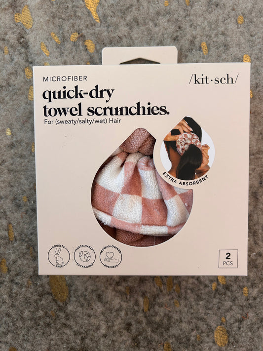 Micro Fiber Quick Dry Towel Scrunchies - Terracotta