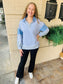 Color Block Solid & Stripe Pullover - H Gray