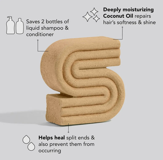 Kitsch Coconut Oil Deep Moisturizing Shampoo Bar