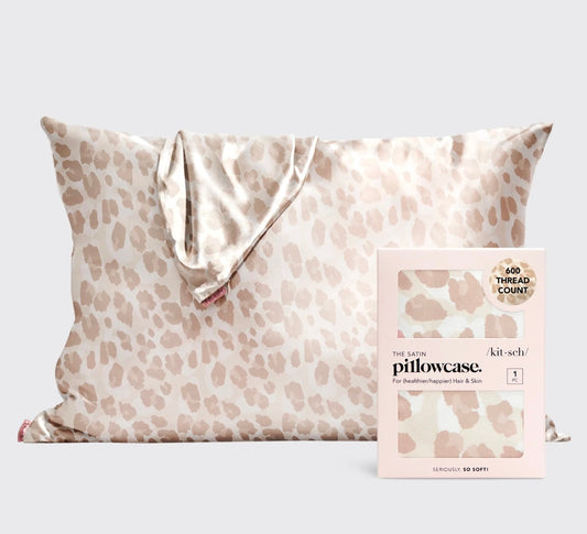 Kit•sch Satin Pillowcase - Leopard