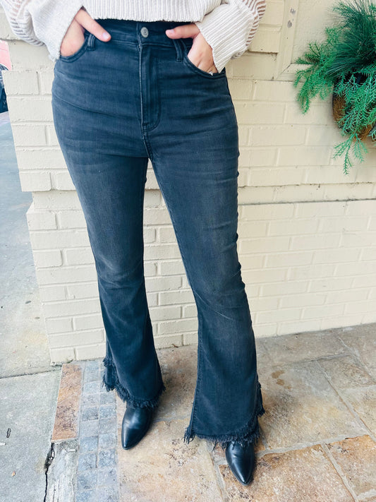 Judy Blue High Waisted Black Flare