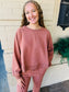Garment Washed Raglan Sweatshirt - Clay