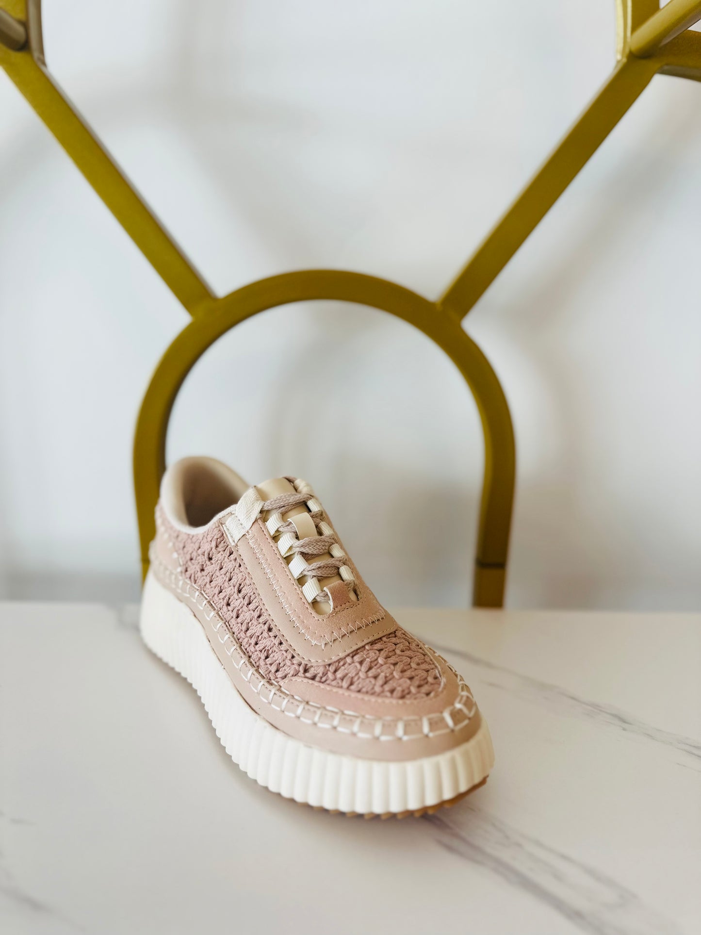 Mi.iM Dolea Woven Knit Lifestyle Sneaker - Nude