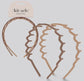 Kitsch Zig Zag Headband 2pc - Natural