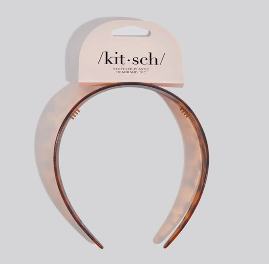 Kitsch Recycled Plastic Wide Headband - Tort