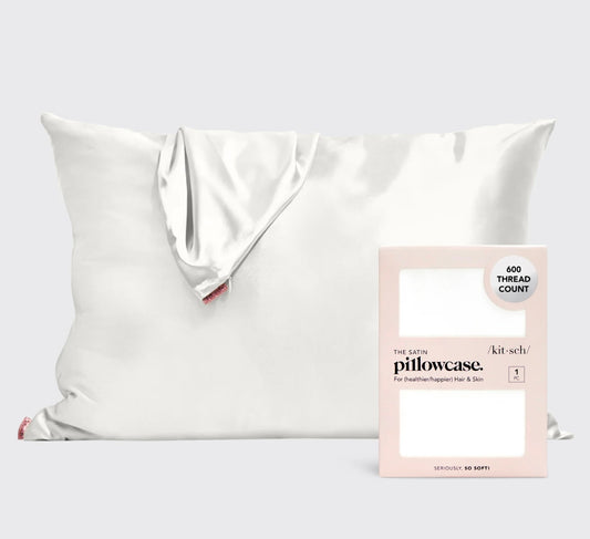 Kit•sch Satin Pillowcase - Ivory