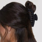 Kitsch Recycled Plastic Oversized Matte Claw Clips 2pc Set - Black/Tort