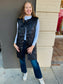 Quilted Vest Jacket - Black