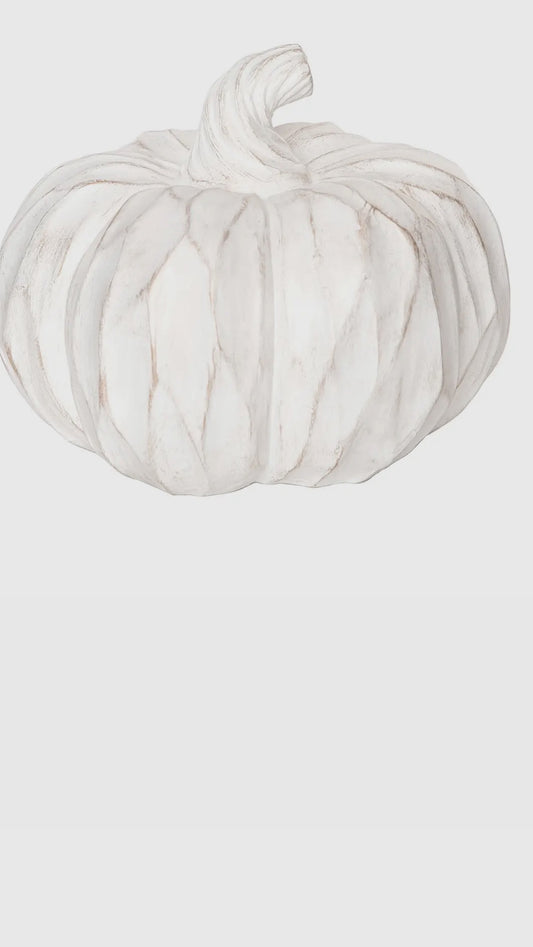 White Painted Pumpkin