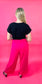 Catch A Glimpse Fuchsia Ruffle Pant