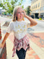 Hello Fall Shimmer Pumpkin Graphic Tee