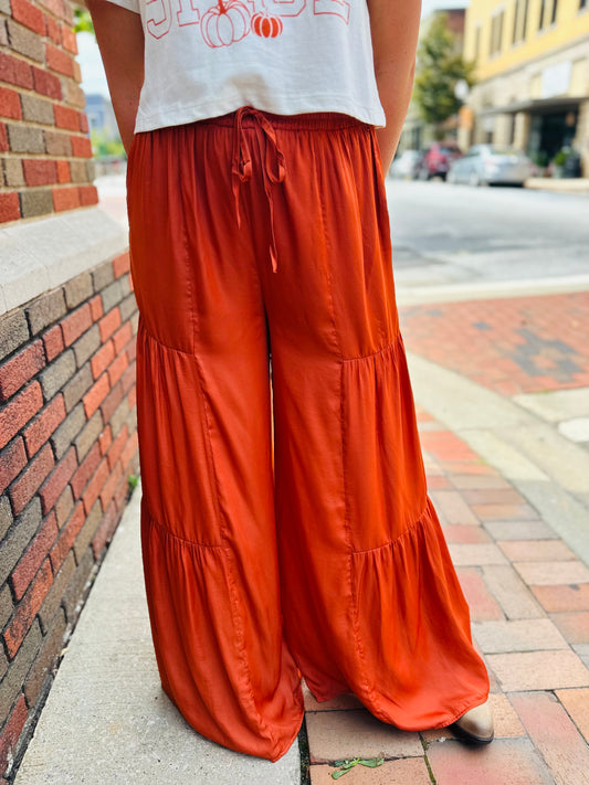 Autumn Bliss Wide Leg Pants - Sienna