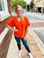 Tiger Gauze Top