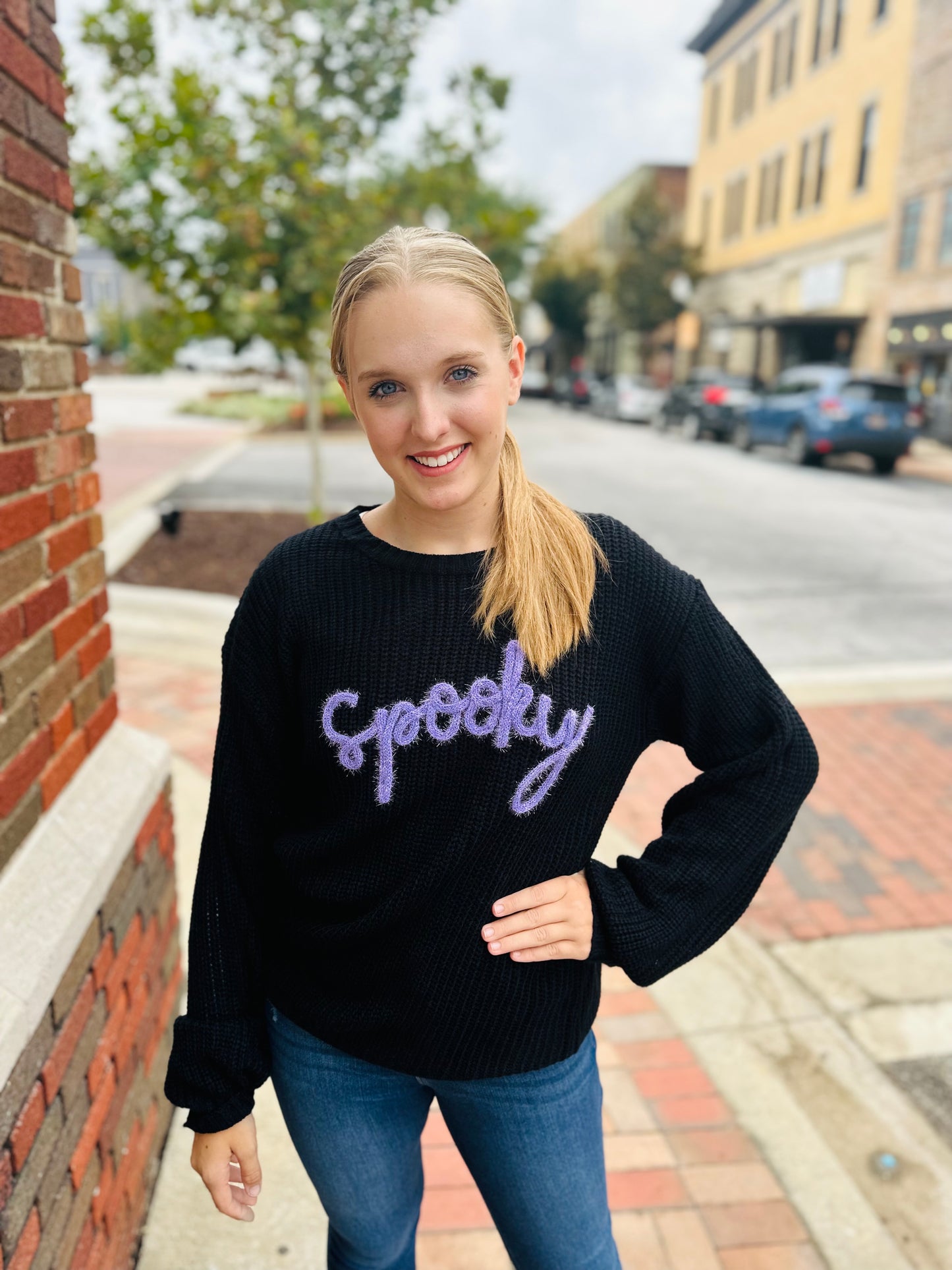 Spooky Vibes Pullover Sweater