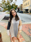 Cozy Color block Sweater Dress