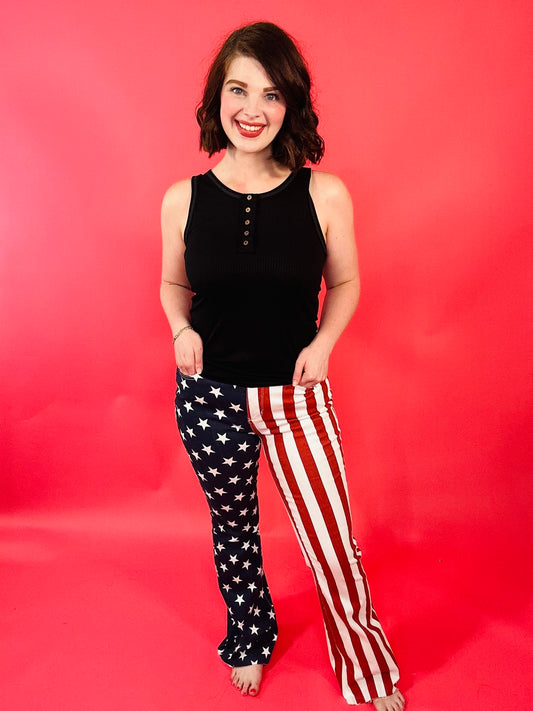 Spangled Me Fabulous Judy Blue American Flag Flare