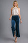 High Rise Elastic Waist Flare Pants ONLINE ONLY