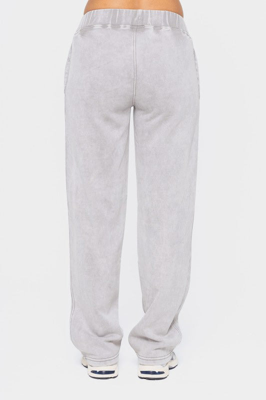 Elastic Waist Fleece Pants with Pockets ONLINE ONLY