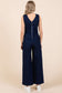 ONLINE ONLY Sleeveless Wide Leg Denim Jumpsuit