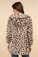 Fuzzy Leopard Long Sleeve Hooded Jacket ONLINE ONLY