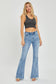 ONLINE ONLY Risen Full Size High Rise Frayed Hem Flare Jeans