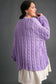 Umgee Full Size Cable Knit Open Front Long Sleeve Cardigan ONLINE ONLY