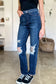 ONLINE ONLY Judy Blue Full Size High Waist Rigid Magic Heavy Destroy Straight Jeans