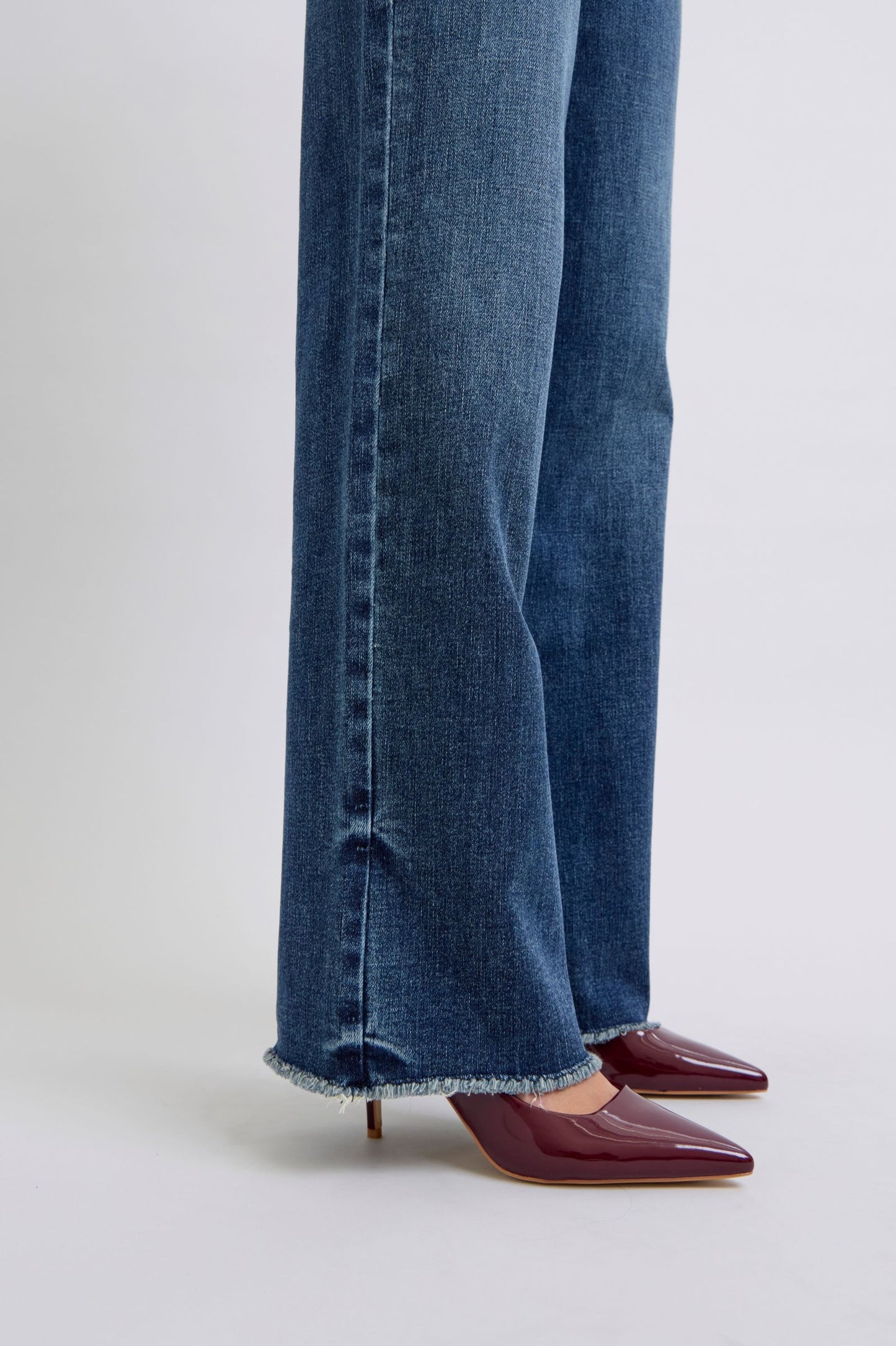 Judy Blue Full Size Raw Hem Mid Rise Jeans ONLINE ONLY