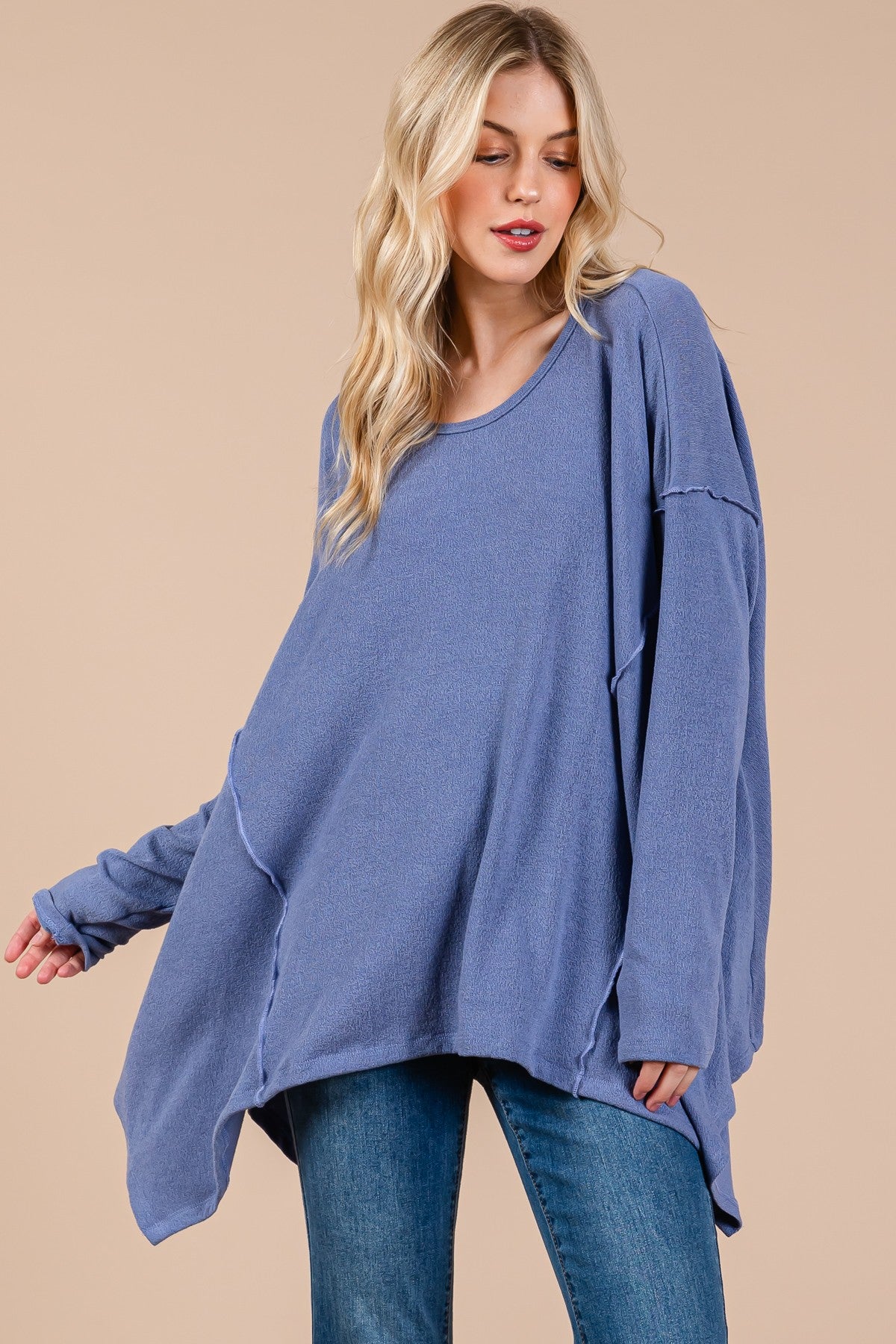 Asymmetrical Long Sleeve top ONLINE ONLY