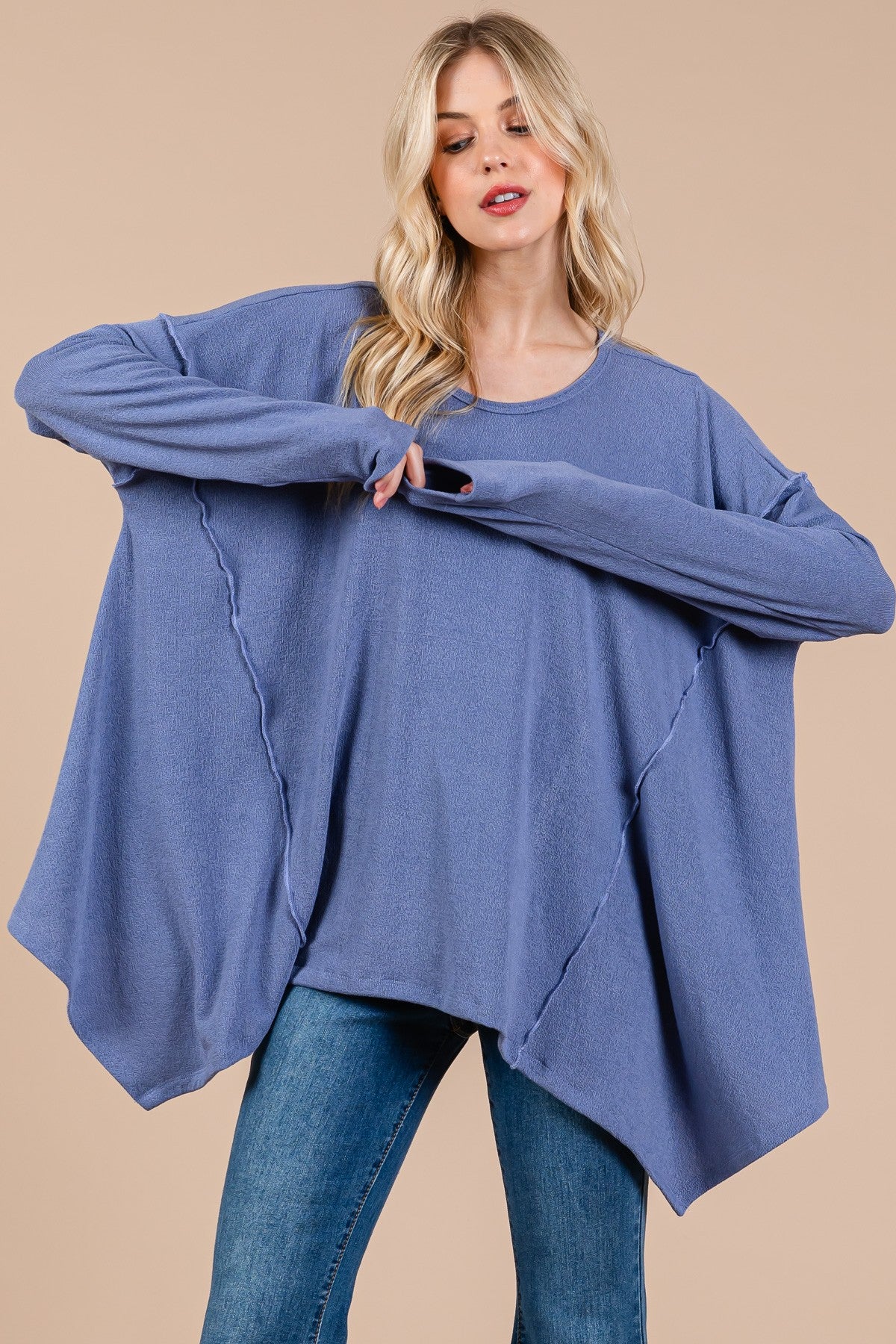 Asymmetrical Long Sleeve top ONLINE ONLY