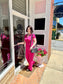 Flirt With Fun Ribbed Surplice Jumpsuit