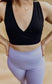 No Days Off Crossover V-Neck Sports Bra in Black